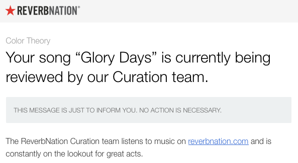 ReverbNation Curation Team email