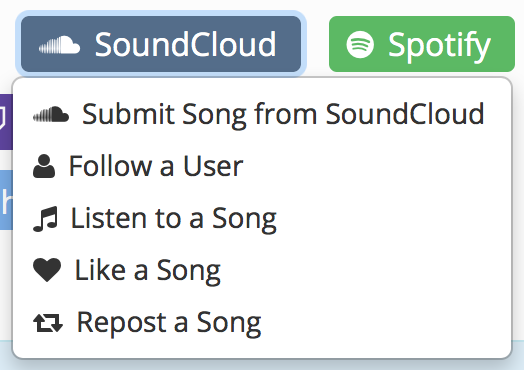 SoundCloud options