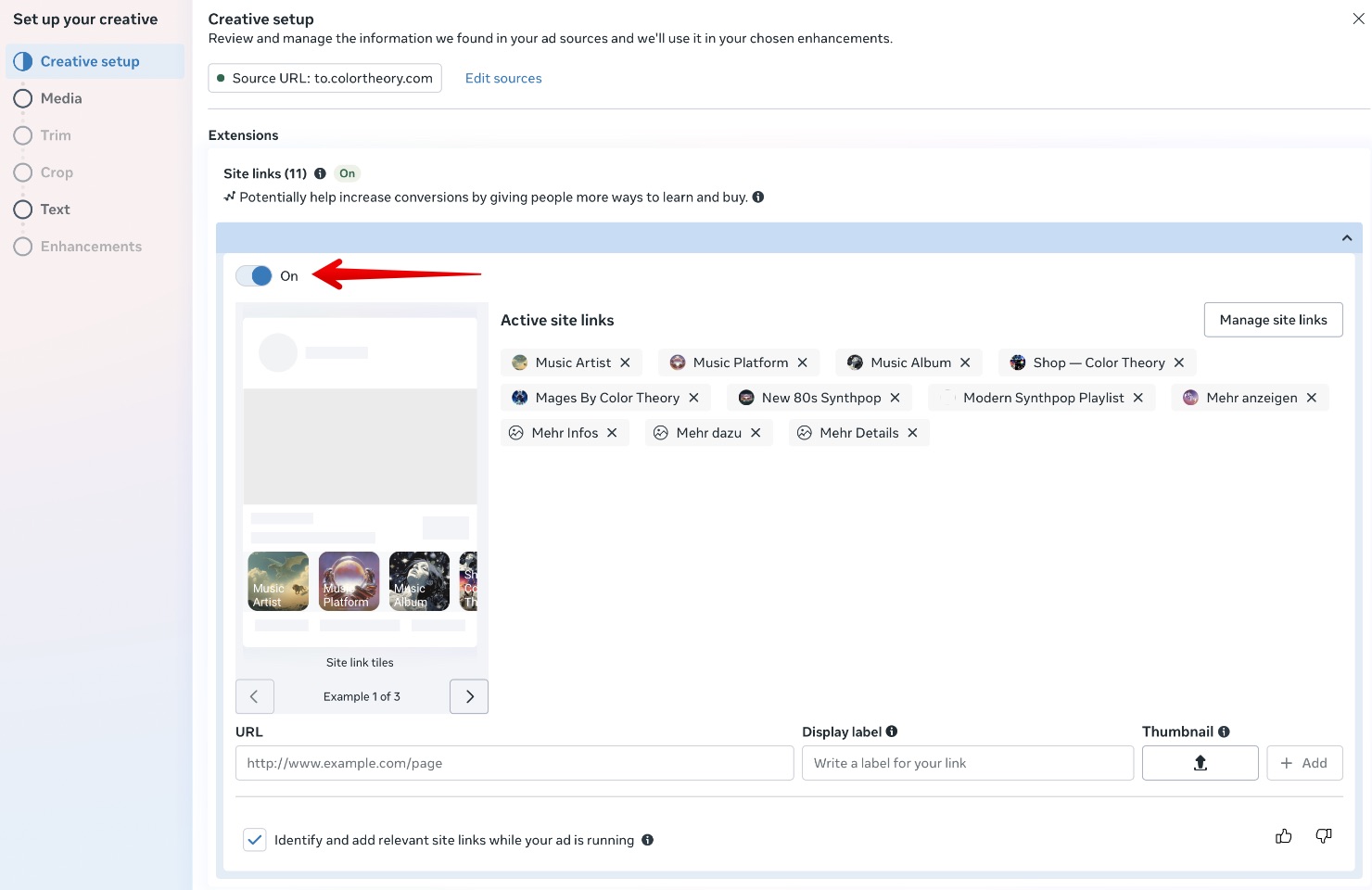 Ads Manager Ads Extensions