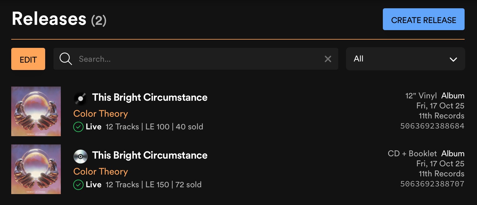 elasticStage releases and sales numbers