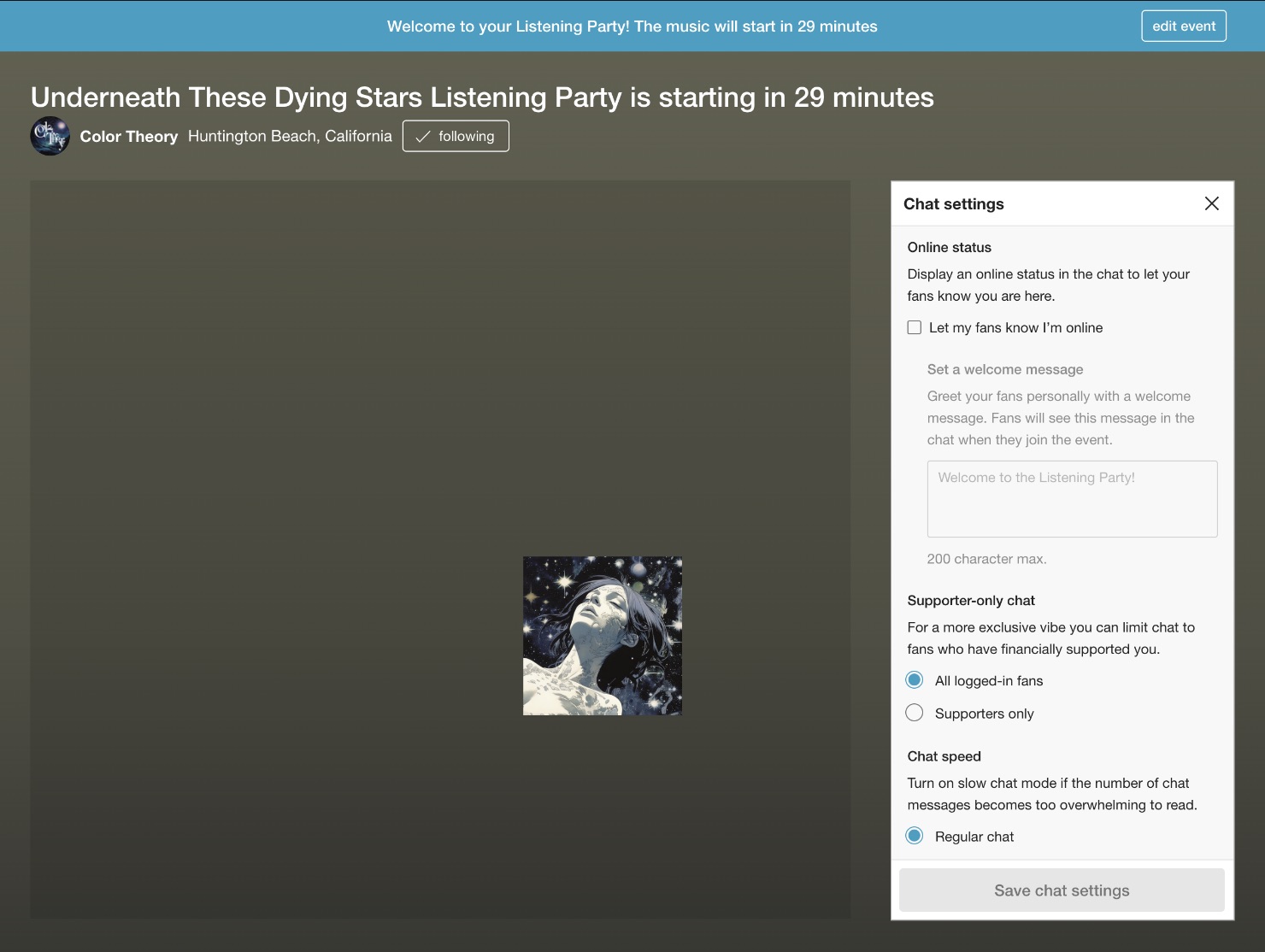 Bandcamp Listening Party 29 minutes