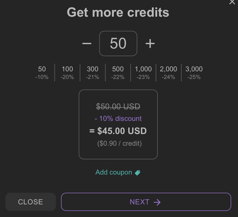 SubmitHub credits