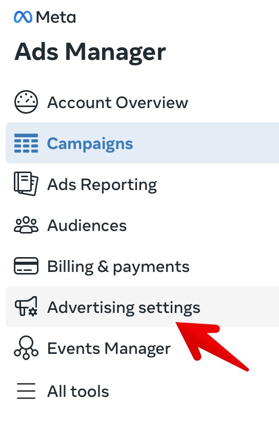  Advertising Settings
